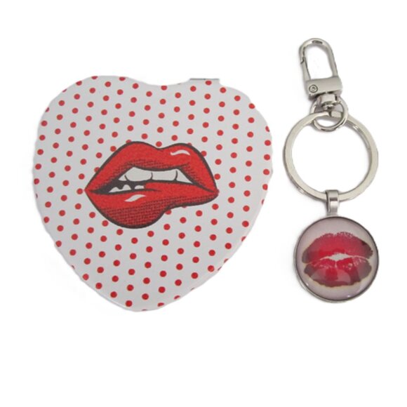 Cosmetic Bag Gift Set Mouth & Victoria's Secret Just A Kiss NEW - Picture 4 of 6